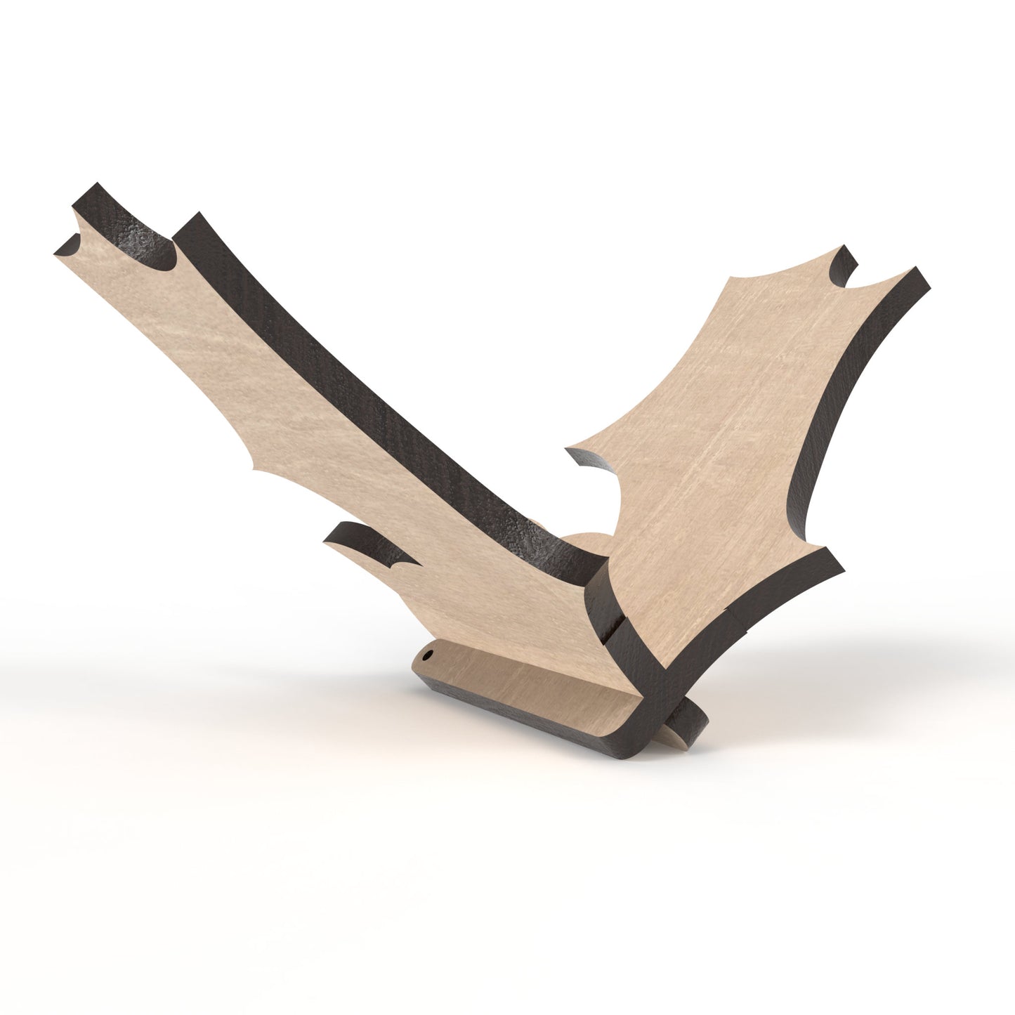 A slot together 3D Halloween bat made from our laser cutting files and available for digital download.