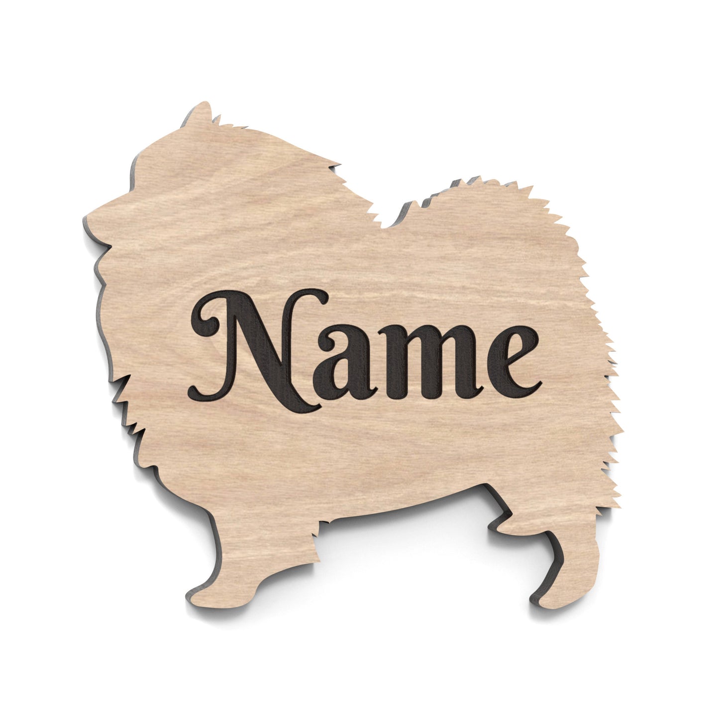 A personalized dog silhouette shape made from our laser cutting files and available for digital download. This bundle includes 80 different dog breeds, Perfect for dog lovers and craft enthusiasts.