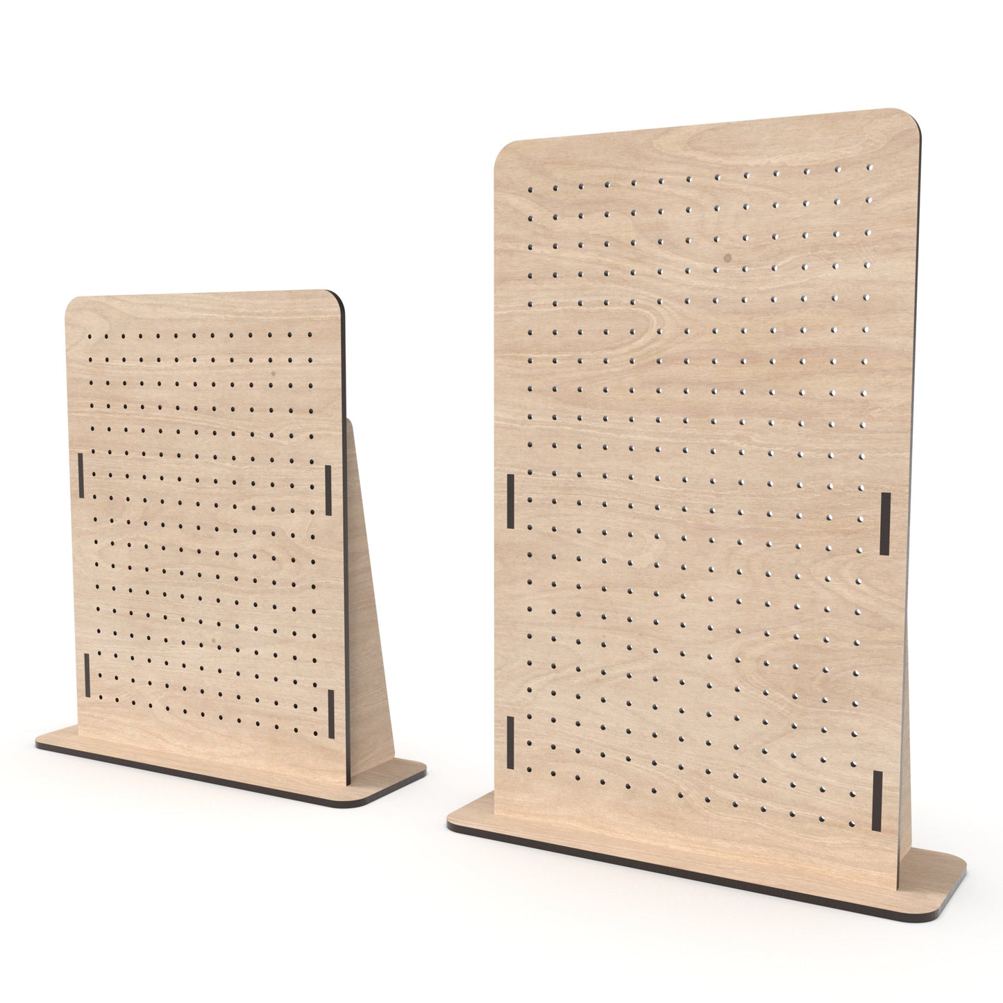 Set of 2 earring stands made from our laser cutting files and available for digital download. Ideal for organizing and beautifully showcasing your earrings.