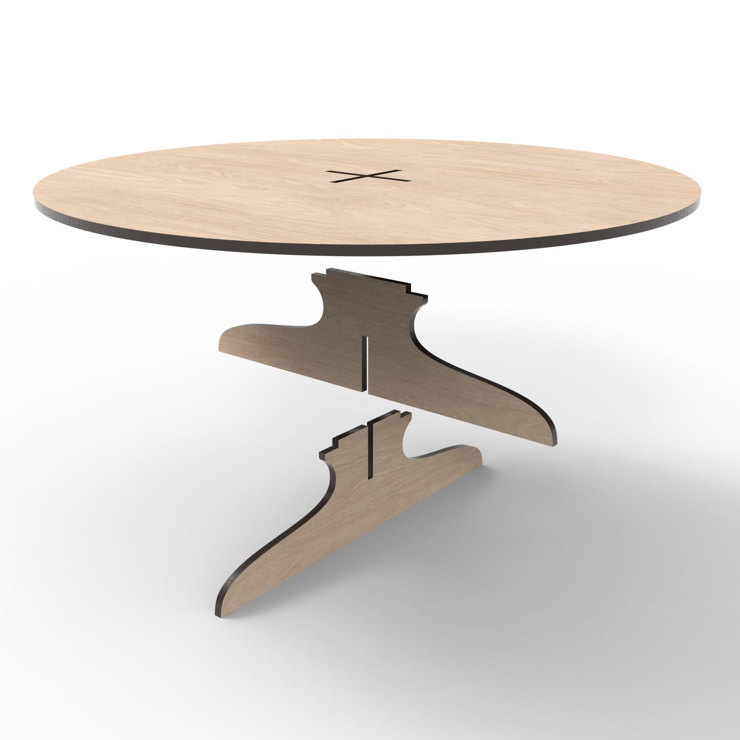 An exploded view of our Cake Stands made from our laser cutting files and available as a digital download. Each cake stand features a platform with a 30cm diameter, available in two heights: a short stand at 6cm high and a tall stand at 13cm high.