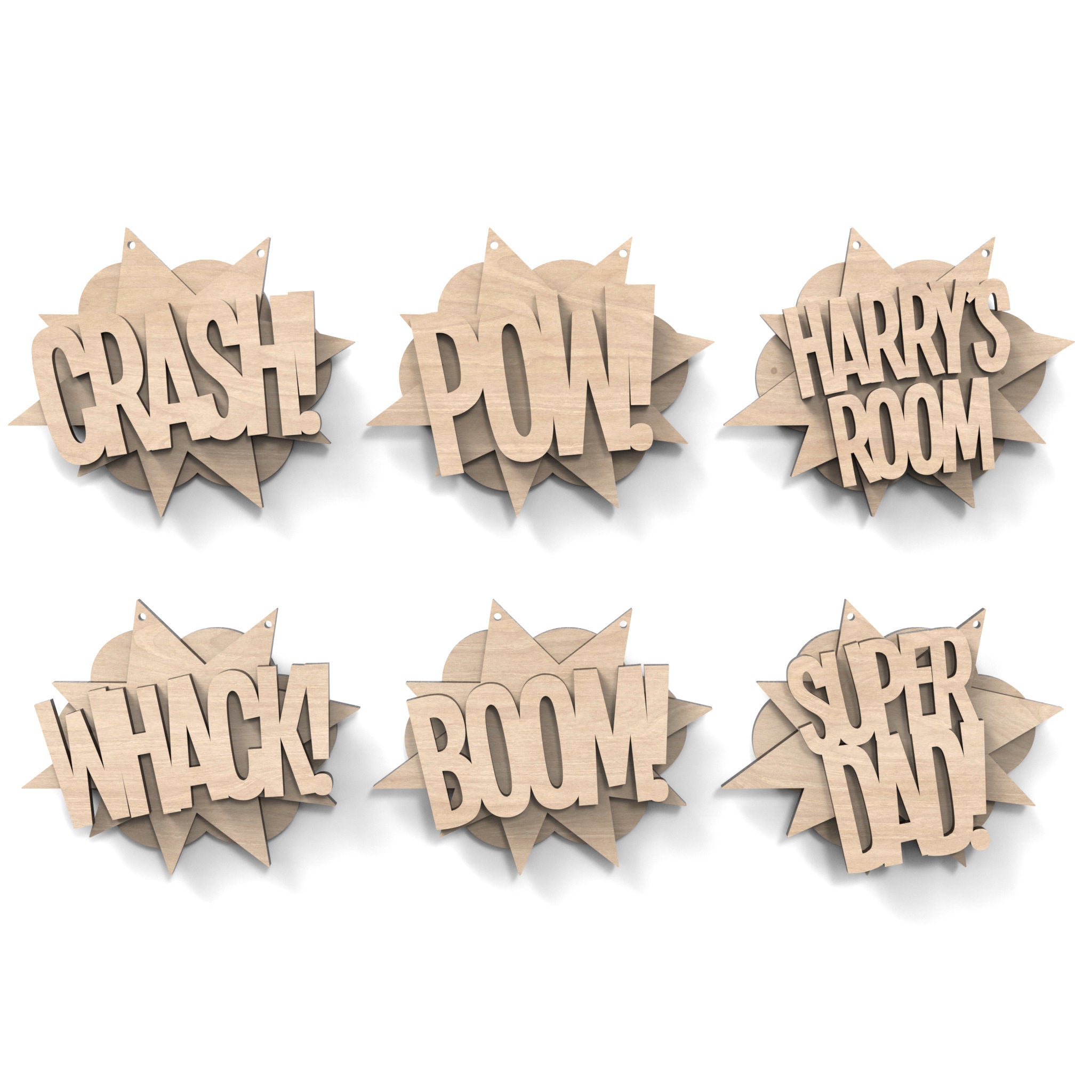 Super Hero Comic Book Signs – Theme X Digital