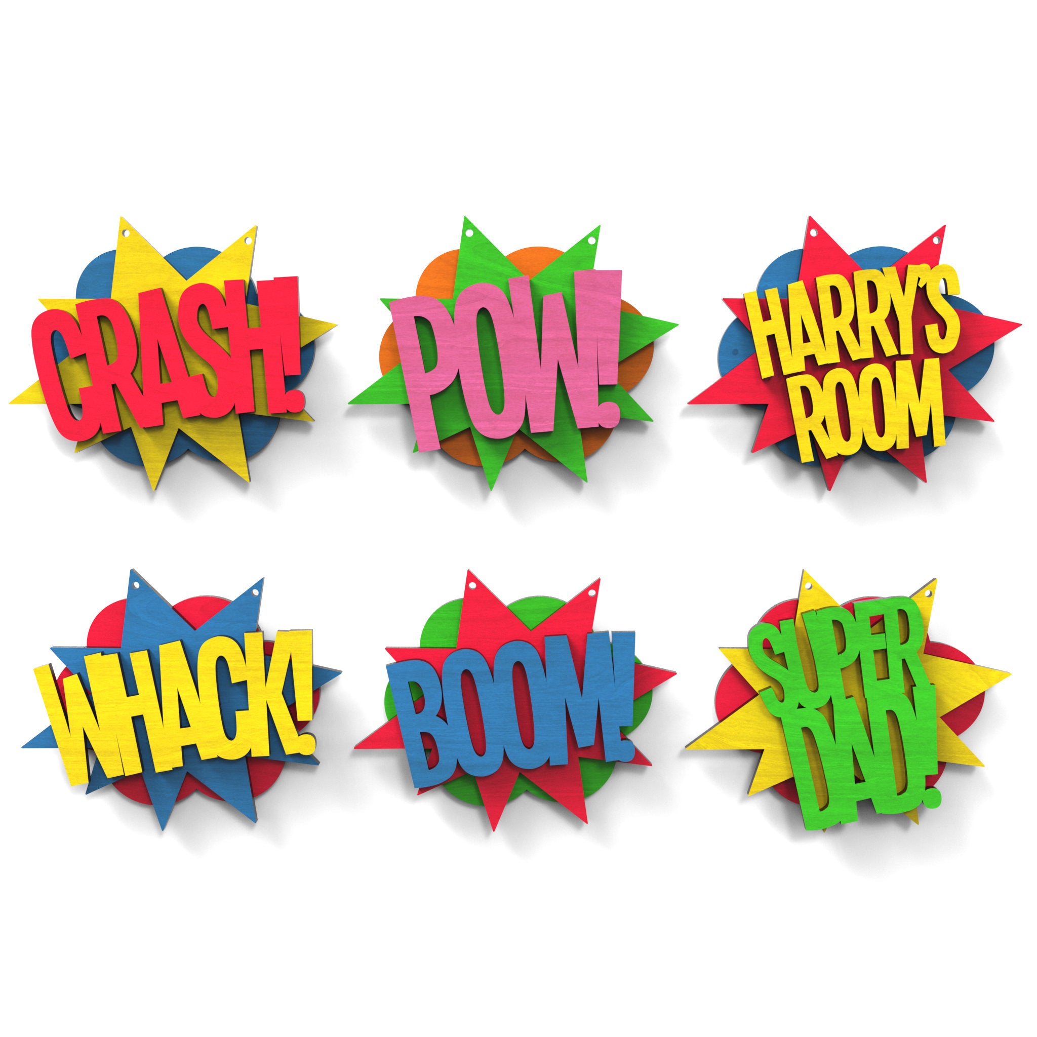 Super Hero Comic Book Signs – Theme X Digital