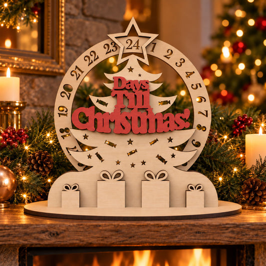 Days Till Christmas Countdown Calendar