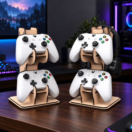 Game Controller Stands with Headphone Holder