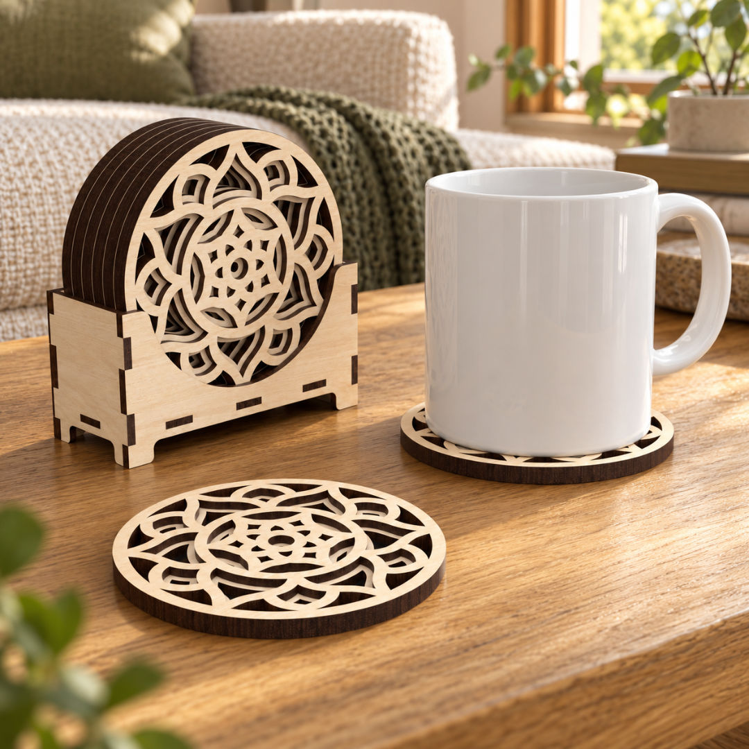Mandala Coasters